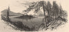 ADIRONDACKS. Long Lake, from the lower Island. New York State 1874 old print