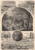 CONNECTICUT. Glimpses of South Norwalk and Southport 1874 old antique print