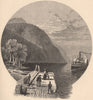 LAKE MEMPHREMAGOG. Owl's Head landing. Quebec 1874 old antique print picture