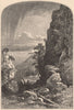 LAKE MEMPHREMAGOG. South from Owl's head. New York State/Quebec 1874 old print