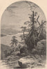 LAKE MEMPHREMAGOG. North from Owl's head. Quebec 1874 old antique print