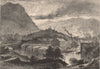 LITTLE FALLS, NY. View of the town. New York State 1874 old antique print