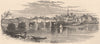 SCHENECTADY. View from the West. New York State 1874 old antique print picture