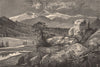 COLORADO. Long's Peak, from Este's Park. Rocky Mountains 1874 old print