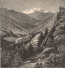 COLORADO. Gray's Peak. Rocky Mountains 1874 old antique vintage print picture