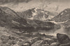 COLORADO. Chicago Lake. Rocky Mountains 1874 old antique vintage print picture