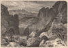 COLORADO. Pike's peak, from Garden of the Gods. Rocky Mountains 1874 old print