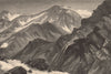 COLORADO. Snow-Mass Mountain. Rocky Mountains 1874 old antique print picture