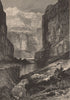 ARIZONA. Marble Canyon 1874 old antique vintage print picture