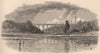 NEW YORK CITY. Harlem River, High Bridge. Rowing 1874 old antique print