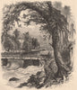 NEW YORK CITY. King's Bridge 1874 old antique vintage print picture