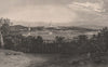 WASHINGTON DC. Washington from Arlington Heights 1874 old antique print