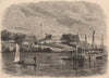 WASHINGTON DC. Fort Washington 1874 old antique vintage print picture