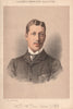 H.R.H. Prince Edward of Wales 1885 old antique vintage print picture