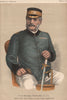 The Late Major-General William Earle, C.B., C.S.I. 1885 old antique print