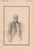 Mr. T.C. Garth 1886 old antique vintage print picture