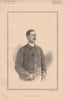 Mr. E.R. Sworder 1887 old antique vintage print picture
