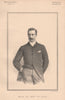 Major The Honourable H.C. Legge 1888 old antique vintage print picture