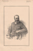 Colonel Van de Weyer 1888 old antique vintage print picture