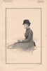 Lady Julia Follett 1888 old antique vintage print picture