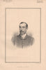 Captain Foster 1888 old antique vintage print picture