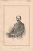 Captain Ricardo 1888 old antique vintage print picture