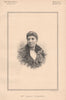 Mrs. Benett-Stanford 1888 old antique vintage print picture