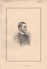 Mr. F.A. Bradburne 1888 old antique vintage print picture