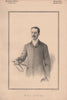 Mr. H.L. Lutwyche 1889 old antique vintage print picture