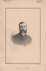 Mr. P.A.W. Carnegy 1889 old antique vintage print picture