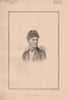 Lady Boynton 1889 old antique vintage print picture