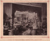 H.R.H. The Princess of Wales' drawing room, Sandringham 1889 old antique print