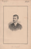 Mr. H. Wickham 1889 old antique vintage print picture