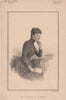 The Countess of Bandon 1889 old antique vintage print picture