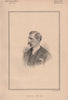 Captain Spicer 1889 old antique vintage print picture