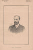 Lord Stalbridge 1889 old antique vintage print picture