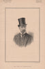 The Earl of Enniskillen 1889 old antique vintage print picture