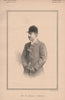 Mr. R. Alison Johnson 1889 old antique vintage print picture