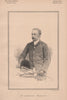 Mr. Assheton-Biddulph 1889 old antique vintage print picture
