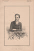 Lady Ethel Wickham 1890 old antique vintage print picture