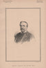 Baron Henry de Worms M.P 1890 old antique vintage print picture