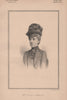 Mrs. Cecil Samuda 1890 old antique vintage print picture