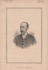 Captain T.J. Walker 1890 old antique vintage print picture