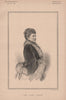 The Lady Carew 1890 old antique vintage print picture