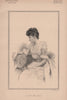 Lady Milner 1890 old antique vintage print picture