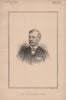 Sir J.H. Thorold Bart 1890 antique vintage print picture