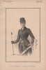 Lady Edward Spencer Churchill 1890 old antique vintage print picture