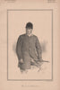 Mr. H.C. Howard 1890 old antique vintage print picture