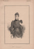 Mrs. F. Marshall 1890 old antique vintage print picture