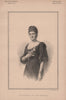 Countess of Cottenham 1890 old antique vintage print picture